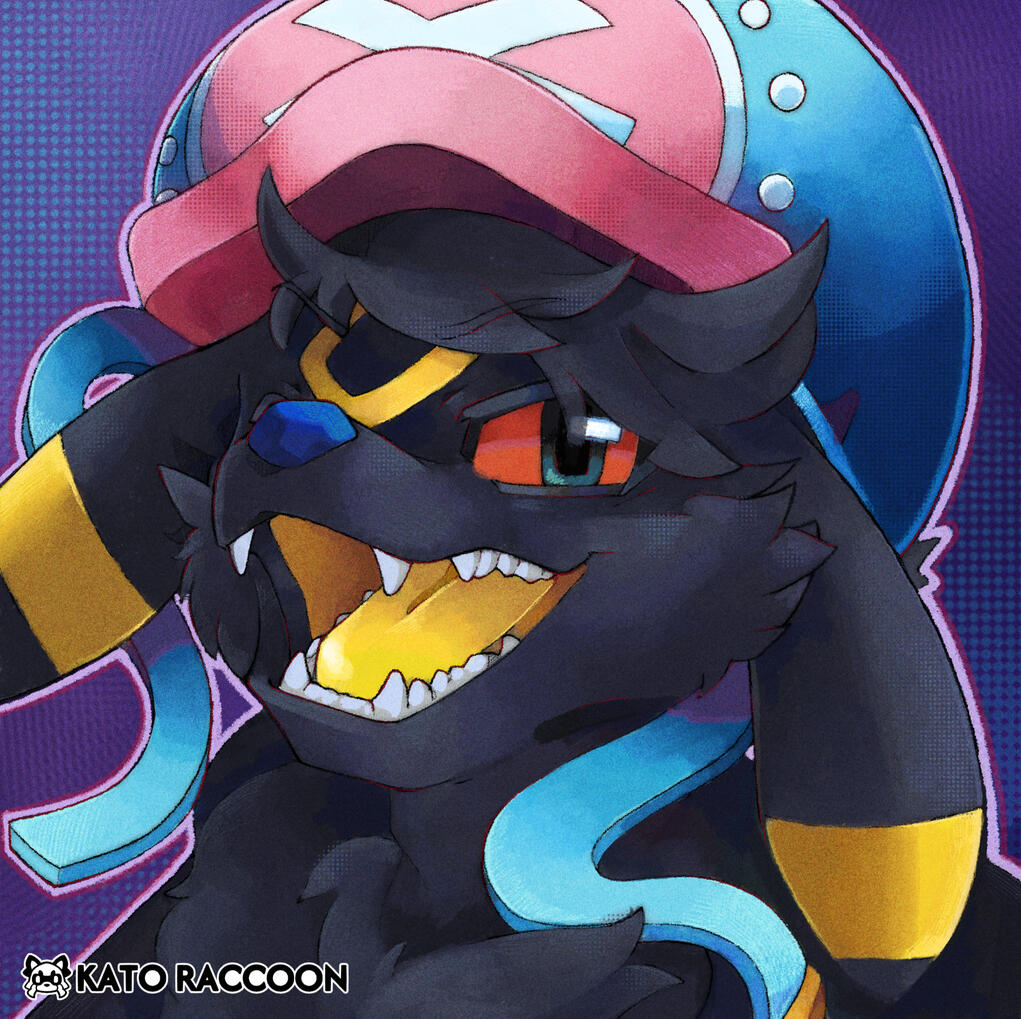 Bashcat y Moraelumbreon - Icon Commission