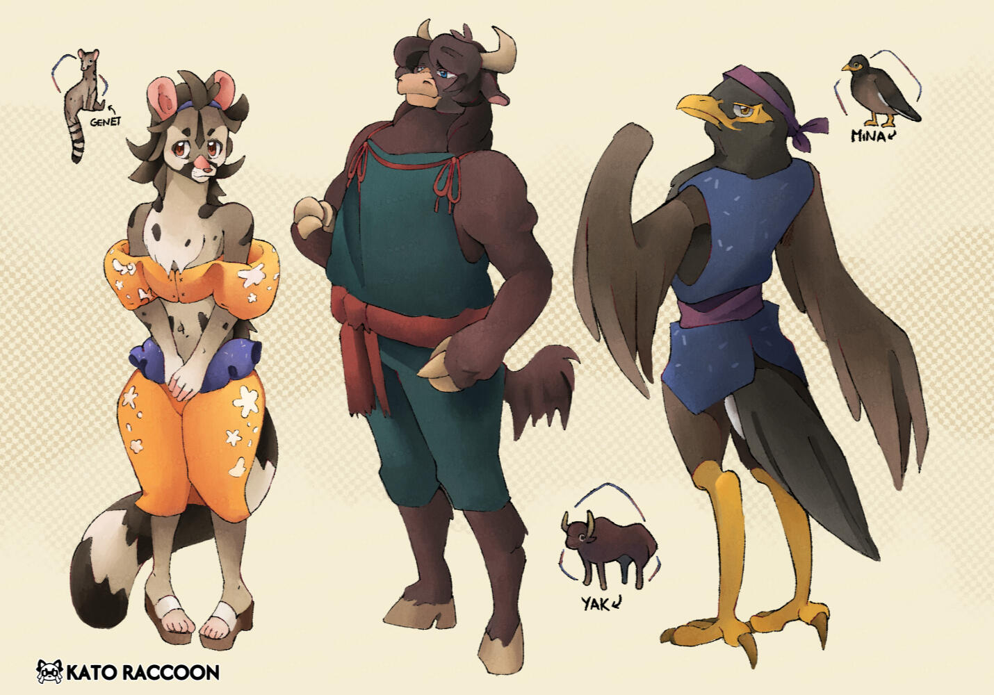 Anthropomorphic characters 1
